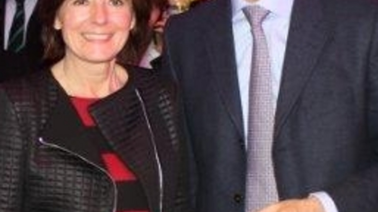 Ministerpräsidentin Malu Dreyer mit dem Vorstandsvorsitzenden der Telekom Timotheus Höttges am der CeBIT; Bild: rlp.de