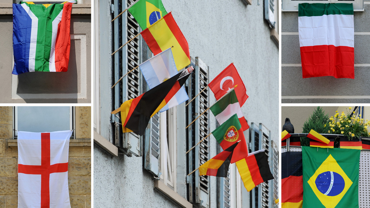 internationale Flaggen; Bild: dpa