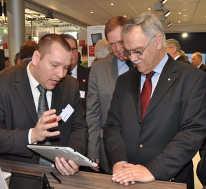 Bruch auf der Cebit in Hannover; Bild: ISM