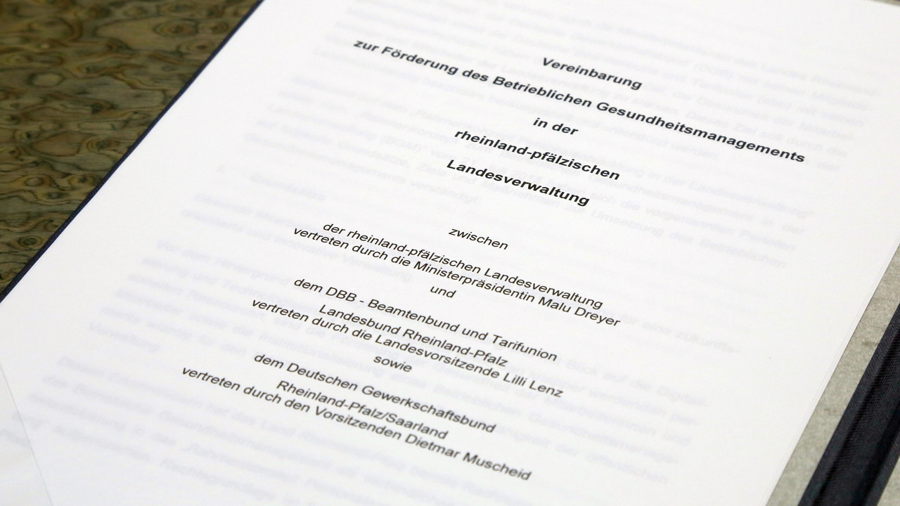 Die Vereinbarung zum Gesundheitsmanagement