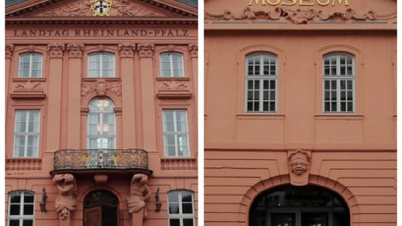 Pforte von Landtag und Landesmuseum; Foto: dpa