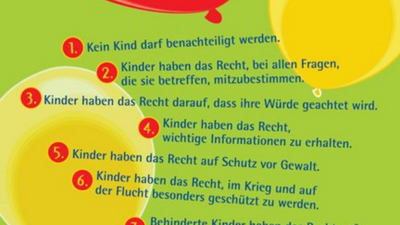 Plakat Kinderrechte