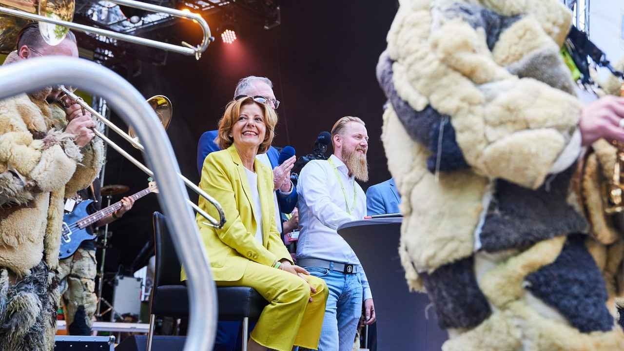 Ministerpräsidentin Malu Dreyer bei der Eröffnung des Rheinland-Pfalz-Tages in Bad Ems.