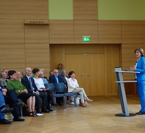 Ministerpräsidentin Malu Dreyer bei dem Eröffnungskonzert der Fritz-Wunderlich-Musiktage in Kusel