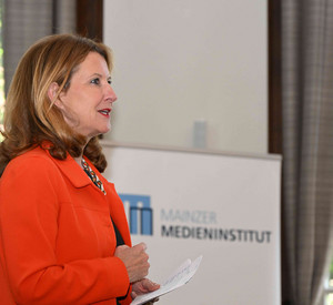 Medienstaatssekretärin Heike Raab bei 25 Jahre Mainzer Medieninstitut