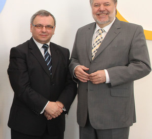 Marschal Sebesta und Ministerpräsident Beck; Bild: Sämmer