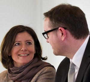 Ministerpräsidentin Malu Dreyer und Arbeitsminister Alexander Schweitzer; Bild: dpa-Archiv