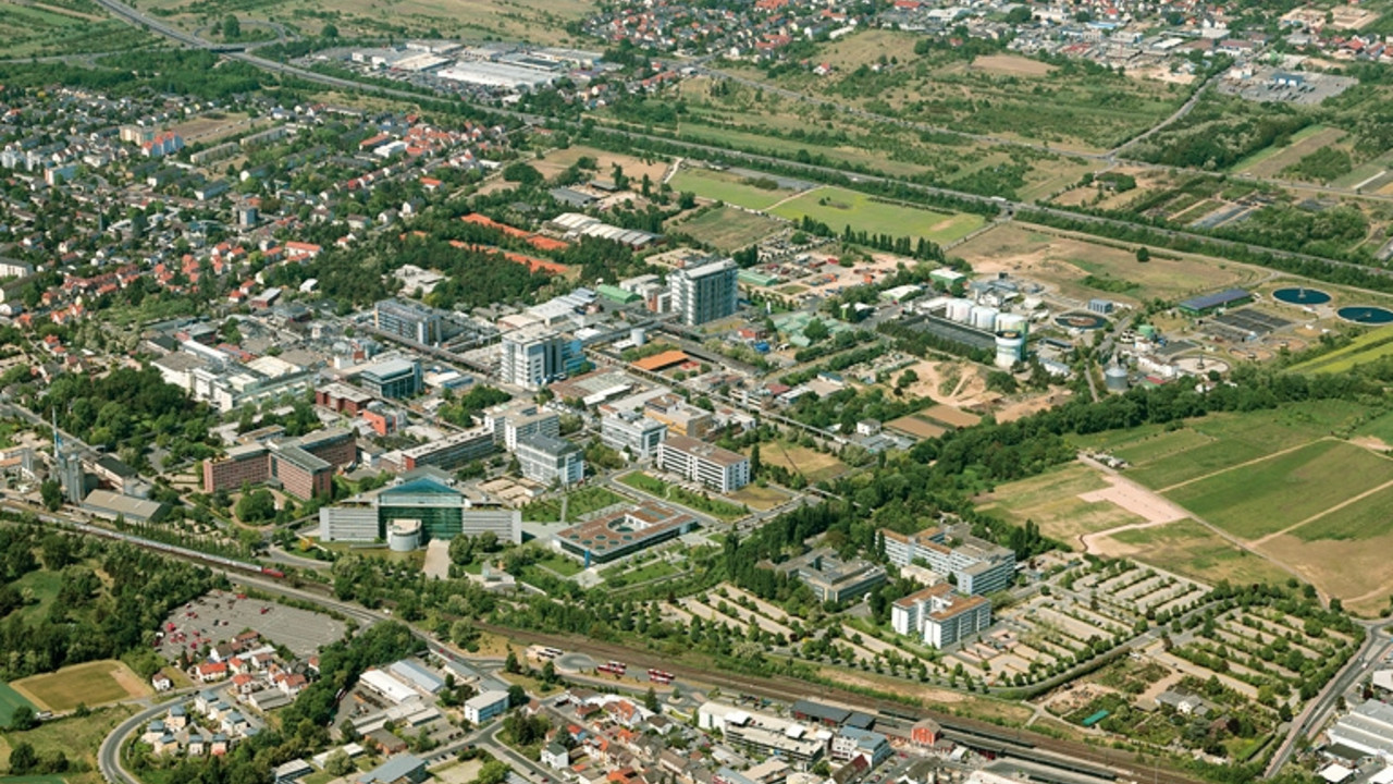 Luftaufnahme von Boehringer Ingelheim; Bild: © Boehringer Ingelheim