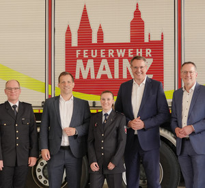 Auftakt zu "Respekt. Bitte!" bei der Feuerwehr in Mainz.