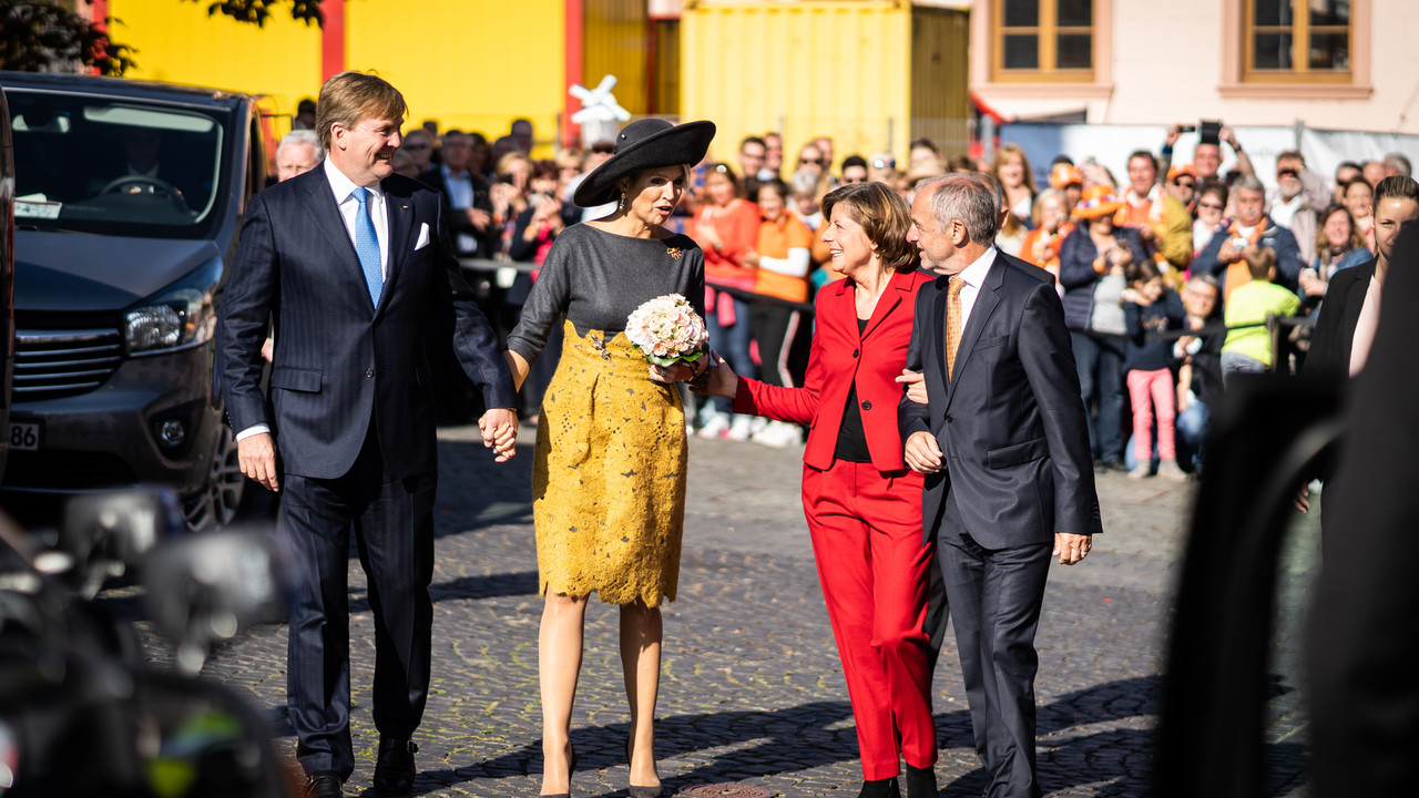 Besuch niederländisches Königspaar Staatskanzlei Mainz