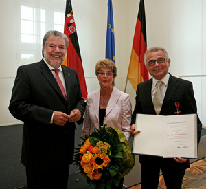 Ministerpräsident Beck und das Ehepaar Kuhn; Bild: Vu