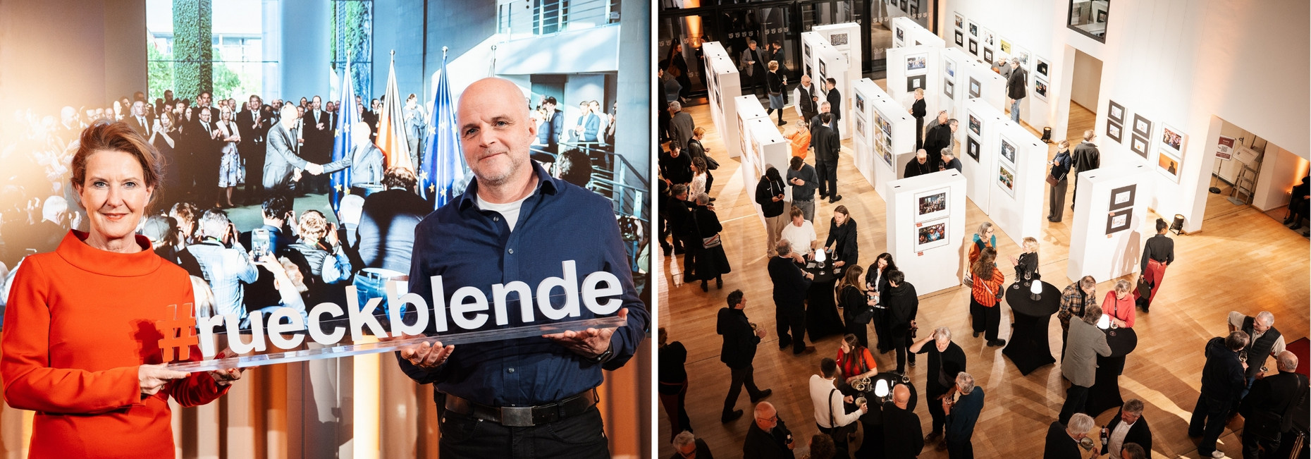 Ministerpräsident Alexander Schweitzer und Staatssekretärin Heike Raab gratulieren den diesjährigen Preisträgern der „Rückblende – der deutsche Preis für politische Fotografie mit dem Karikaturenpreis der deutschen Zeitungen“ und würdigen ihren Einsatz für Presse- und Meinungsfreiheit.