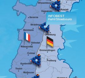 Grafik: Karte vom Infobest-Gebiet