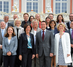 Treffen des rheinland-pfälzischen Ministerrats mit der Staatsregierung des Großherzogtums Luxemburg unter der Leitung von Ministerpräsidentin Malu Dreyer und Premierminister Xavier Bettel in der Aufsichts- und Dienstleistungsdirektion in Trier; Fotos: 