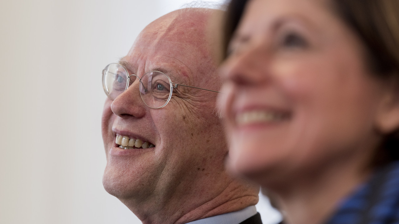 Ministerpräsident a.D. Rudolf Scharping und Ministerpräsidentin Malu Dreyer