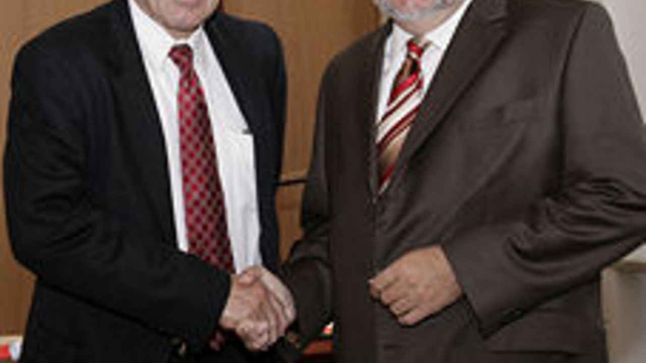 Ministerpräsident Beck mit US-Generalkonsul Alford