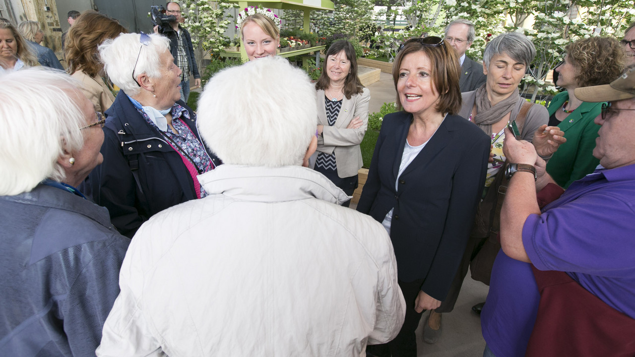 Ministerpräsidentin Malu Dreyer auf der Landesgartenschau