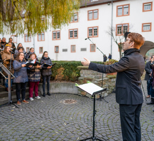 Weihnachtliches Rudelsingen der Landesregierung