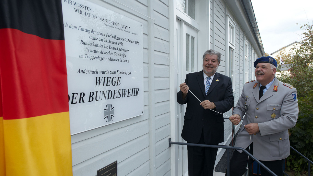 Einweihung "Wiege der Bundeswehr" in Andernach; Bild: Frey