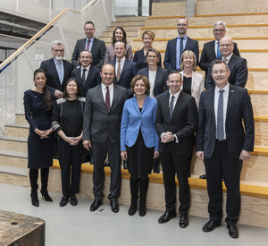 Treffen des Vorstandes der BASF SE mit der Landesregierung Rheinland-Pfalz am 3. März im Creation Center in Ludwigshafen .