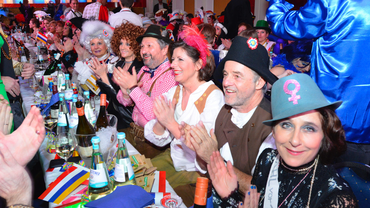 Ministerpräsidentin Malu Dreyer und Gäste bei der Fernsehfastnacht 2018