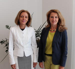 Staatssekretärin Heike Raab hat die Botschafterin der Republik Bulgarien, Elena Shekerletova, zu ihrem Antrittsbesuch in der Staatskanzlei empfangen