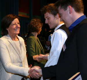 Ministerpräsidentin Malu Dreyer bei der Verleihung der Meistertitel; Bild: HWK Pfalz