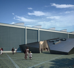 Entwurf für den Neubau der Akademie des jüdischen Museums in Berlin; Bild: dpa