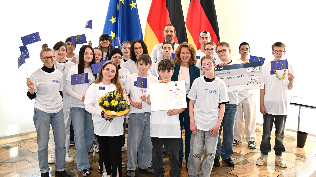 Verleihung des Europapreises 2026 in der Staatskanzlei