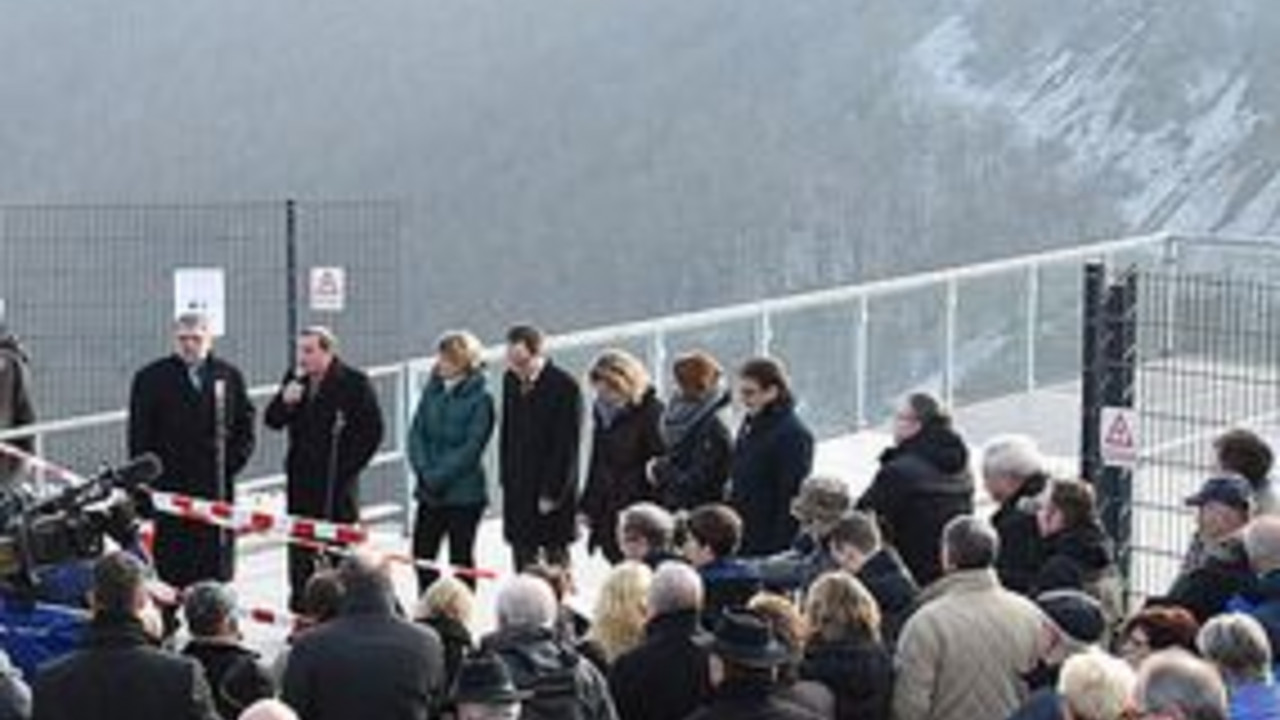 Wirtschaftsministerin Eveline Lemke bei der Eröffnung des Skywalks; Bild: Wirtschaftsministerium RLP
