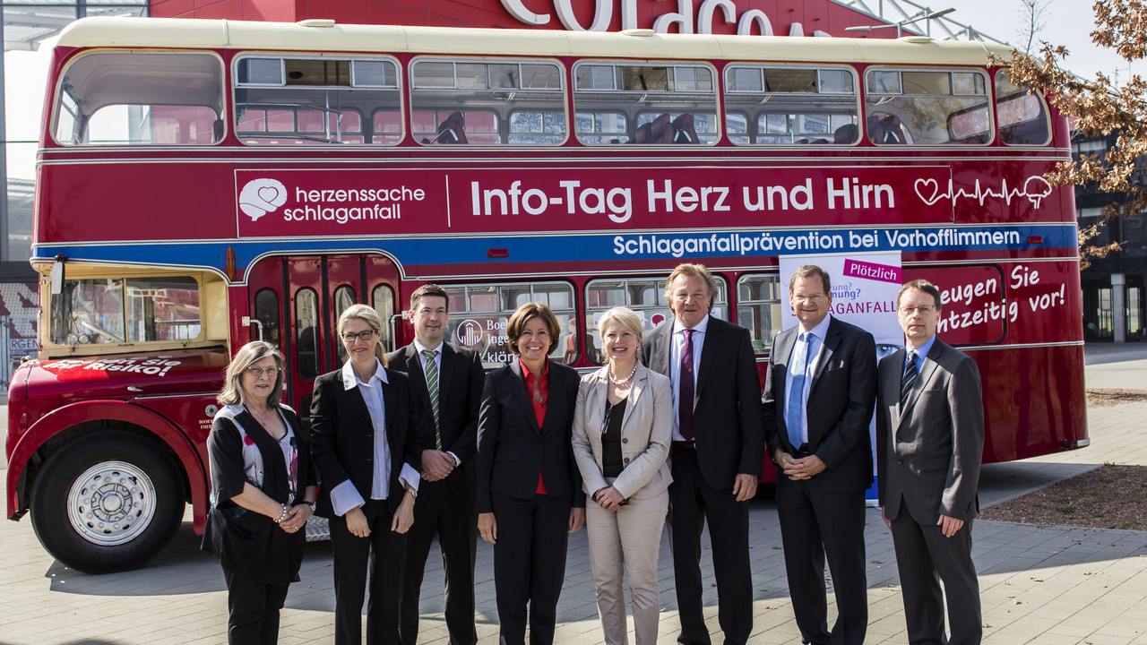 Der Infobus klärt über Risiken und Prävention von Schlaganfall auf; Bild: Boehringer