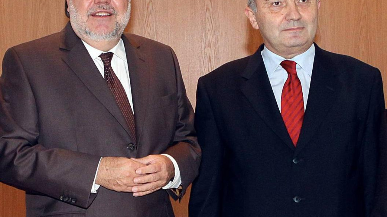 Kurt Beck mit Botschafter Comanescu