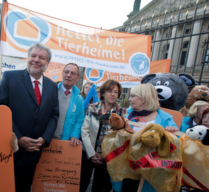 Tierschutz-Demo; Bild: Schacht
