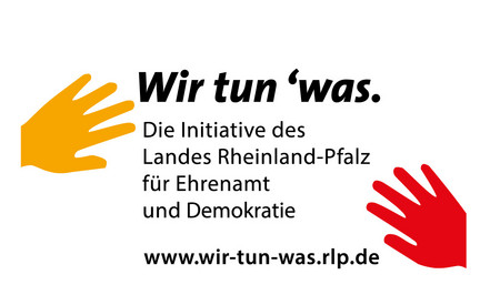 Ehrenamt und Demokratie Logo von Wir tun 'was.