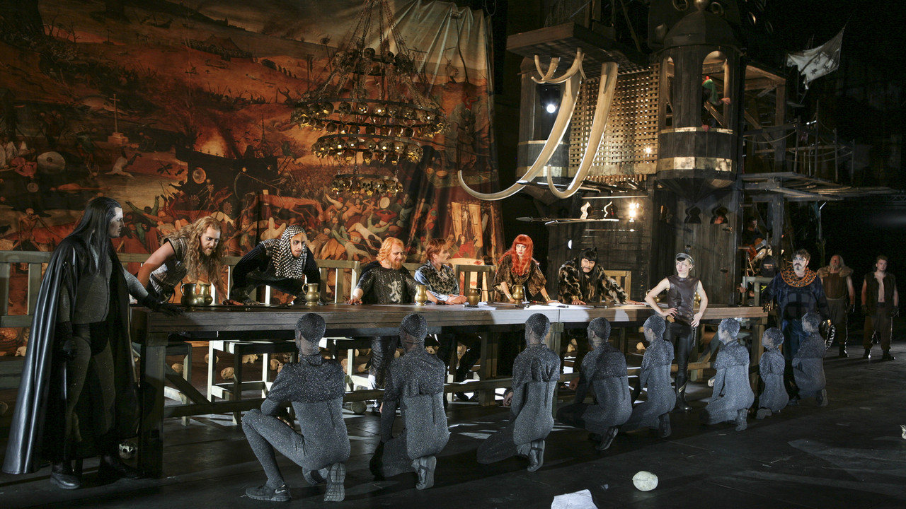 Fotoprobe der Inszenierung "Gemetzel", Nibelungenfestspiele 2015