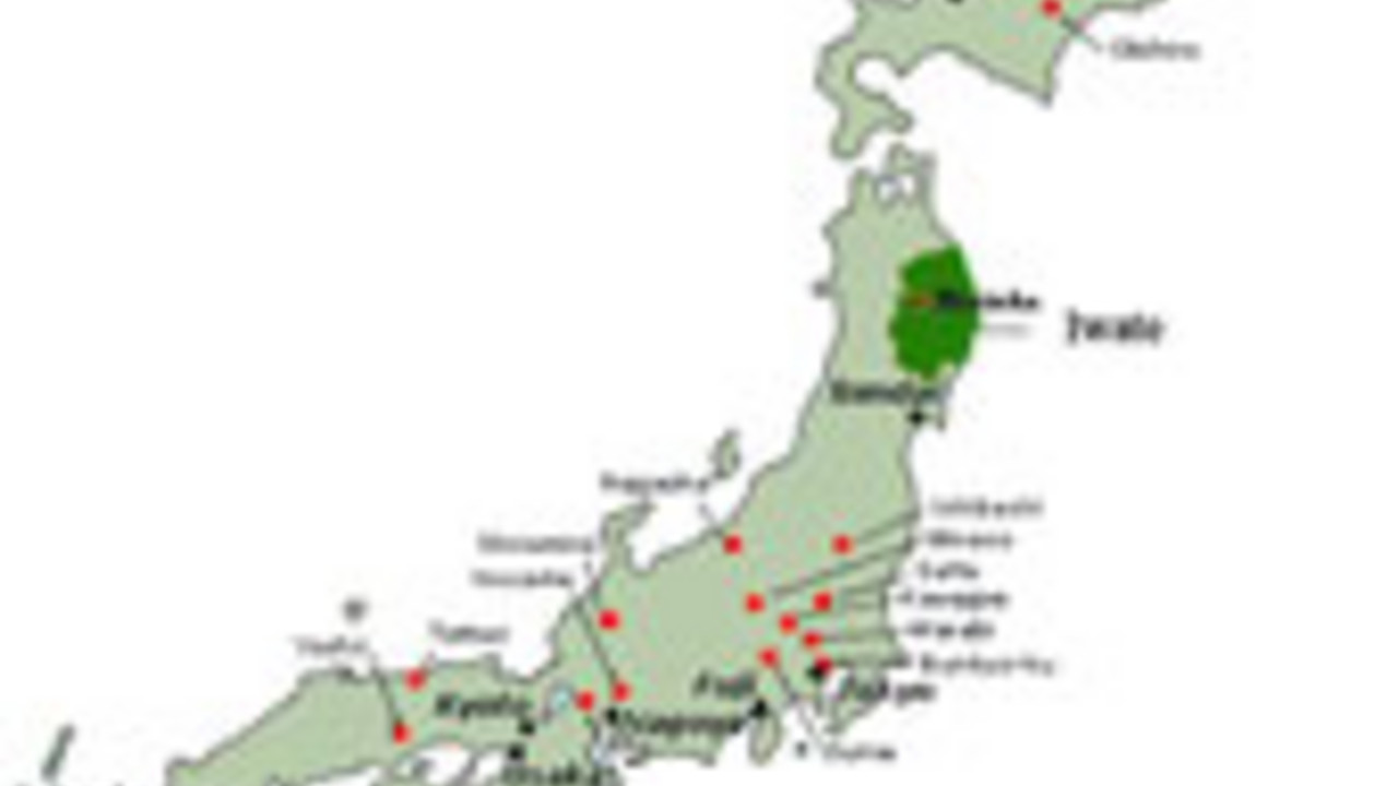 Karte Iwate