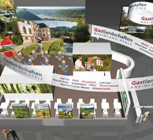 Plan für den neuen RLP-Stand bei der ITB. Bild: rlp-Tourismus