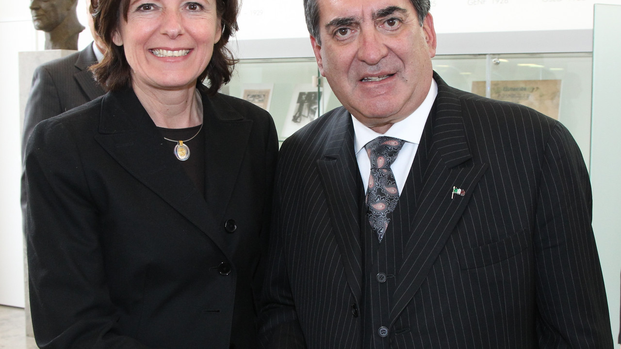 Ministerpräsidentin Malu Dreyer mit Carlos Lozano de la Torre, dem Gouverneur des mexikanischen Bundesstaates Aguascalientes; Bild: Stefan Sämmer / © Staatskanzlei