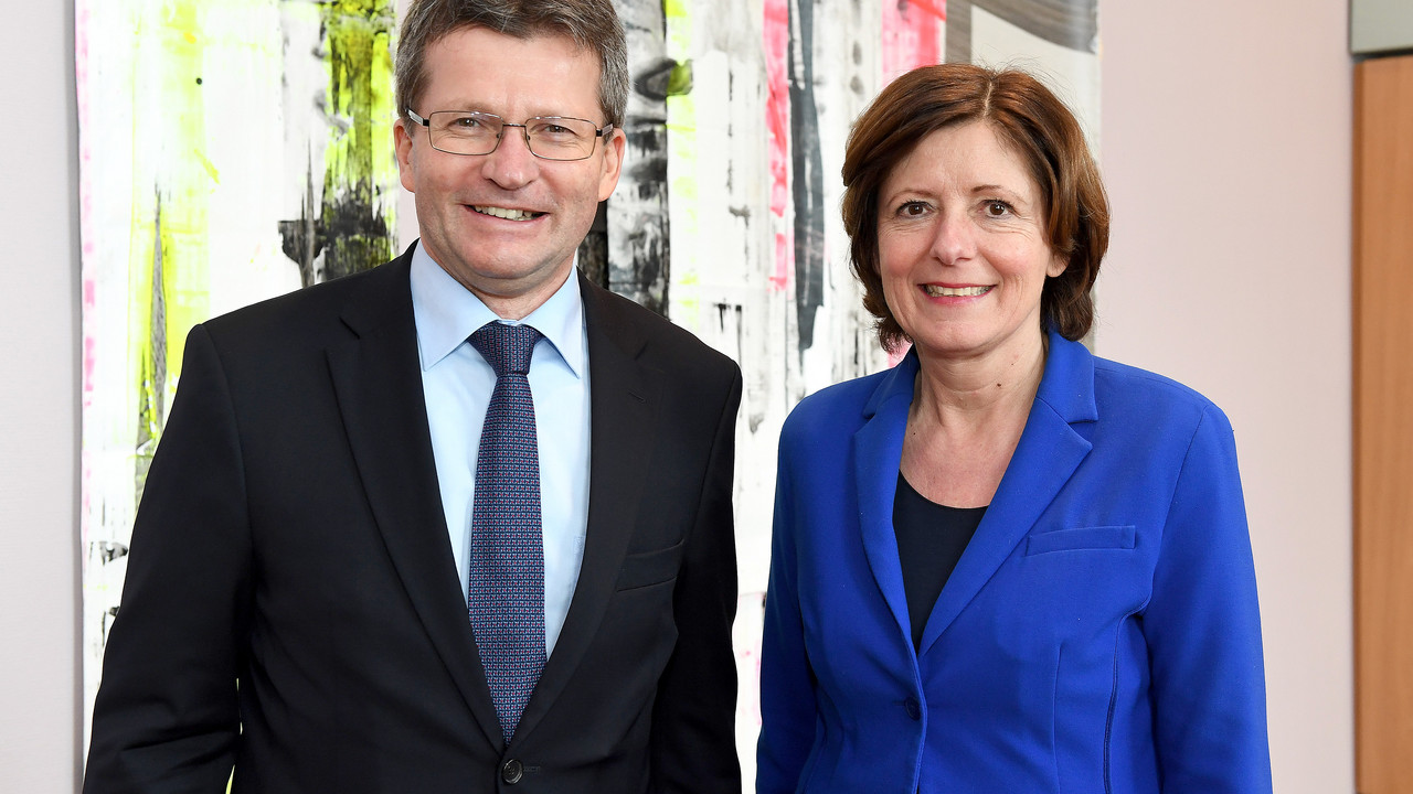 Antrittsbesuch von Jean Graff, Botschafter des Großherzogtums Luxemburg