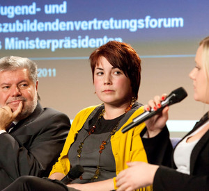 Azubiforum; Bild: Melanie Bauer / © Staatskanzlei