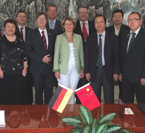 Wirtschaftministerin Lemke in China; Bild: Ministerium