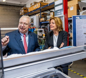 Thomas Kübler und Malu Dreyer, Unternehmensbesuch bei der Firma Kübler GmbH in Ludwigshafen