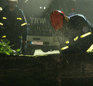 THW-Unwettereinsatz; Bild: THW