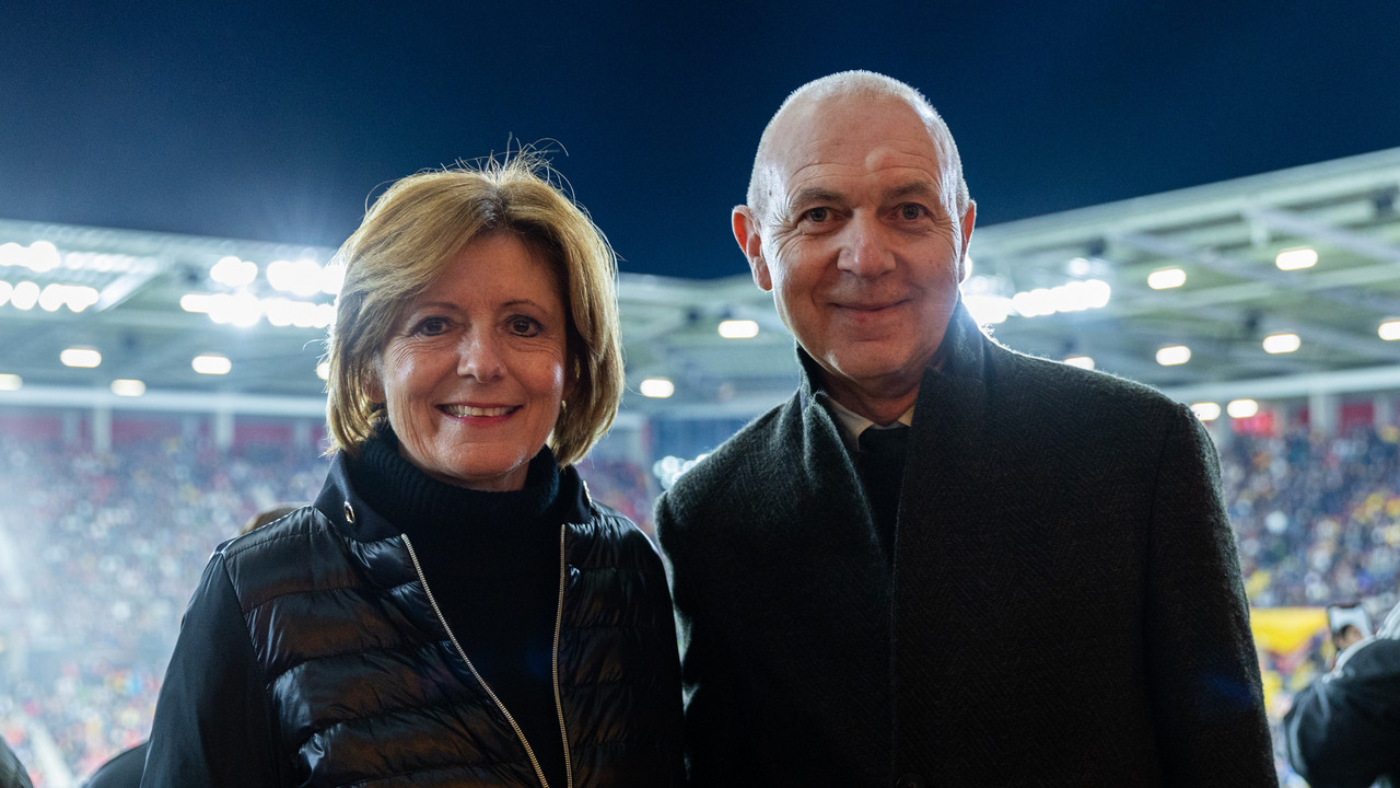 Ministerpräsidentin Malu Dreyer und DFB-Präsident Bernd Neuendorf