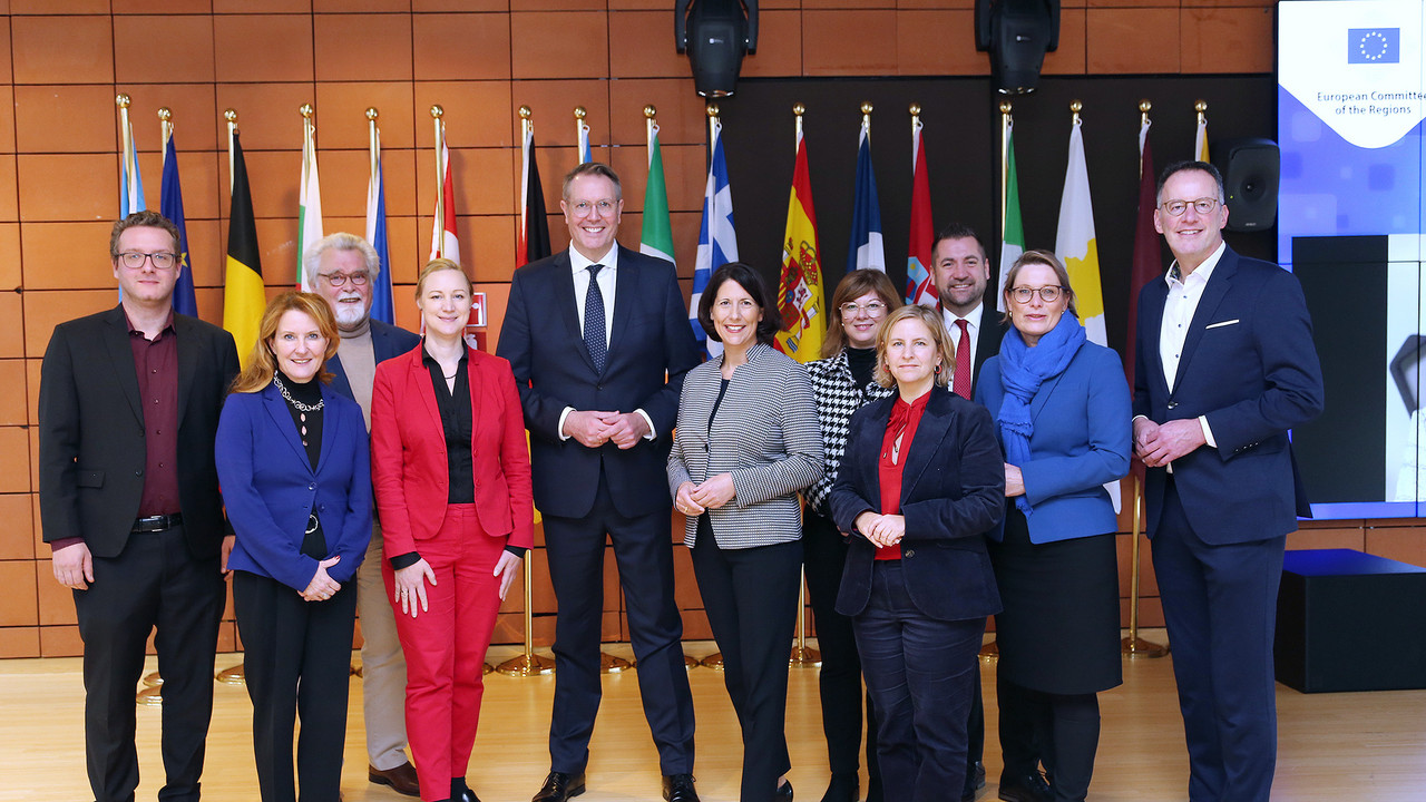 Der rheinland-pfälzische Ministerrat in Brüssel.