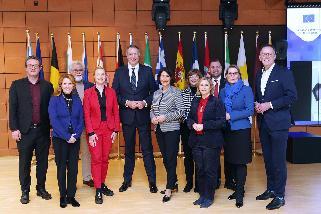 Der rheinland-pfälzische Ministerrat in Brüssel.