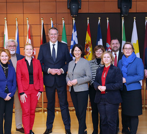 Der rheinland-pfälzische Ministerrat in Brüssel.