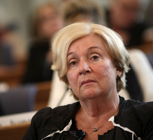 Die ehemalige Gleichstellungsministerin des Landes Rheinland-Pfalz, Jeanette Rott-Otte, bei einer Veranstaltung 2011 im Landtag zu 20 Jahre Frauenministerium in Rheinland-Pfalz.