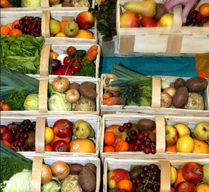 Obst- und Gemüsekörbe; Bild: rlp-Archiv