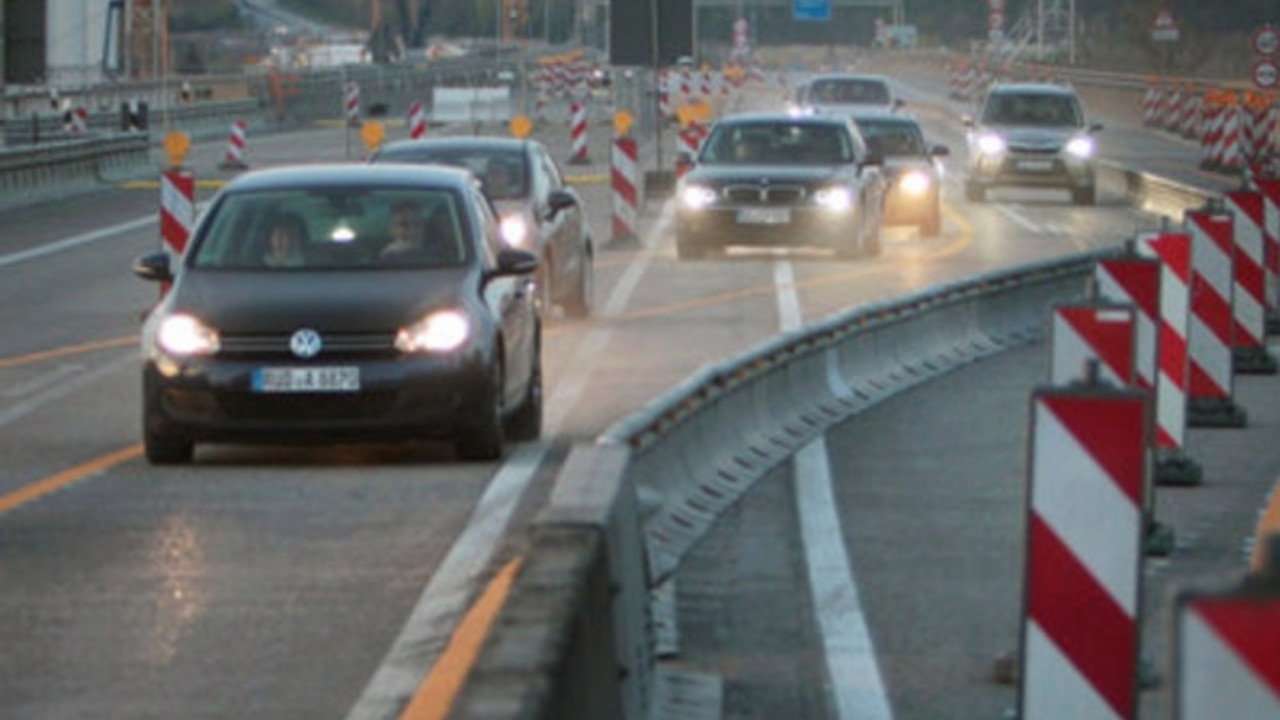 Baustelle an der Autobahn